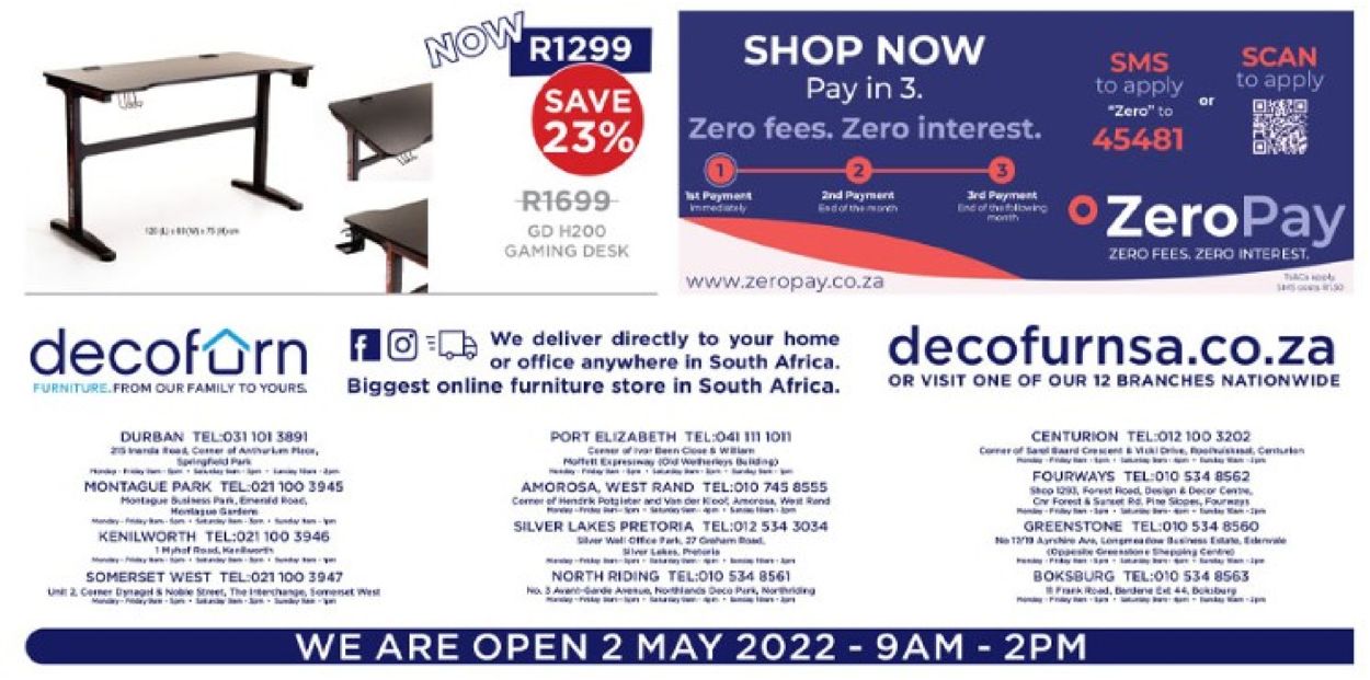 Decofurn Factory Shop Catalogue from 2022/05/20