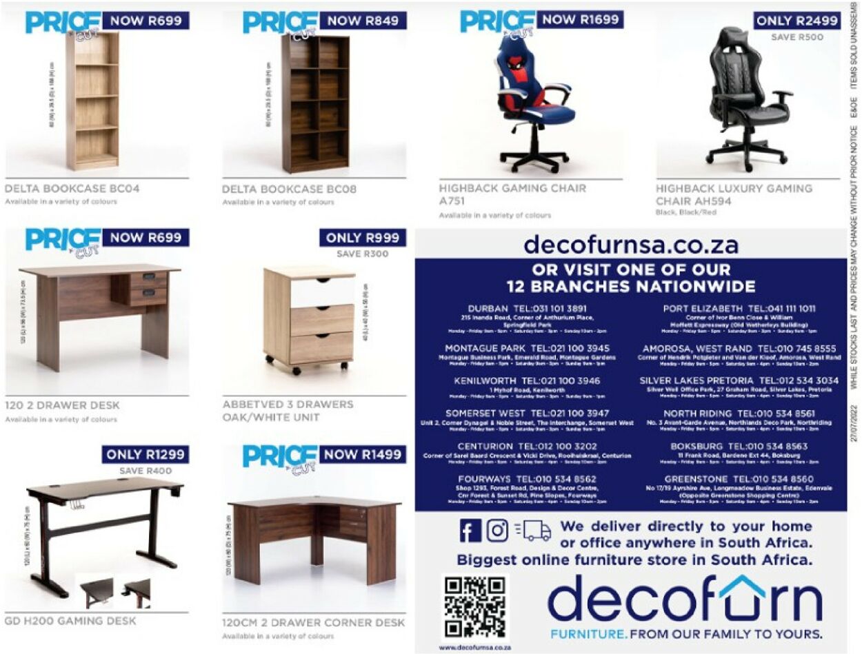 Decofurn Factory Shop Catalogue from 2022/09/15