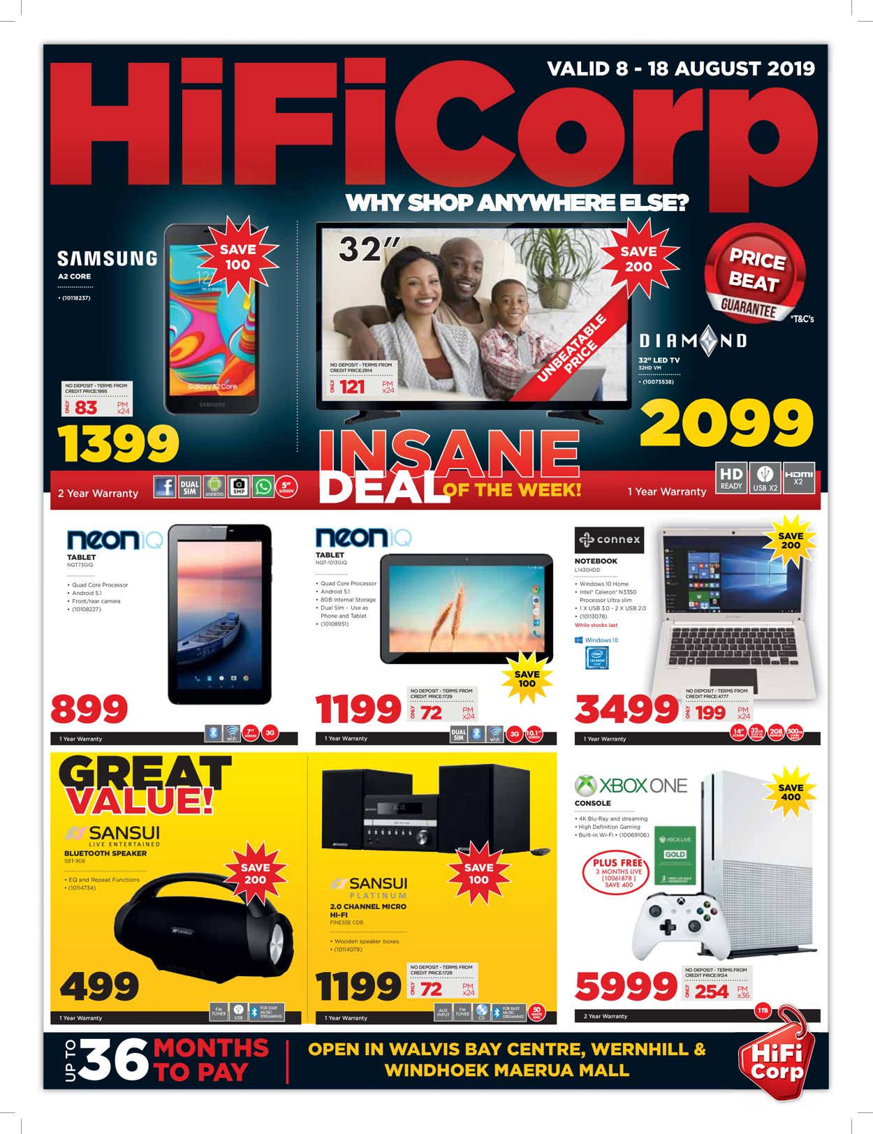 HiFi Corp Catalogue from 2019/08/08
