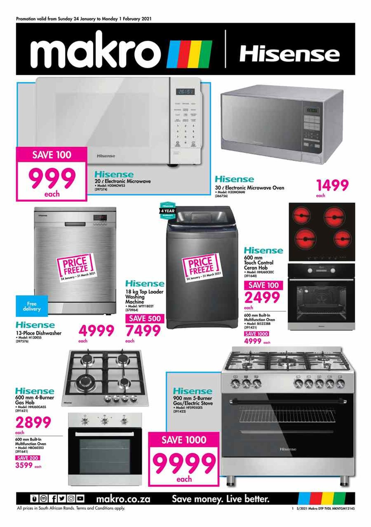 Makro Home Appliance 2021 Current catalogue 2021/01/24 2021/02/01