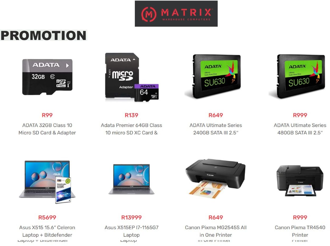 Matrix Warehouse Catalogue from 2022/05/26