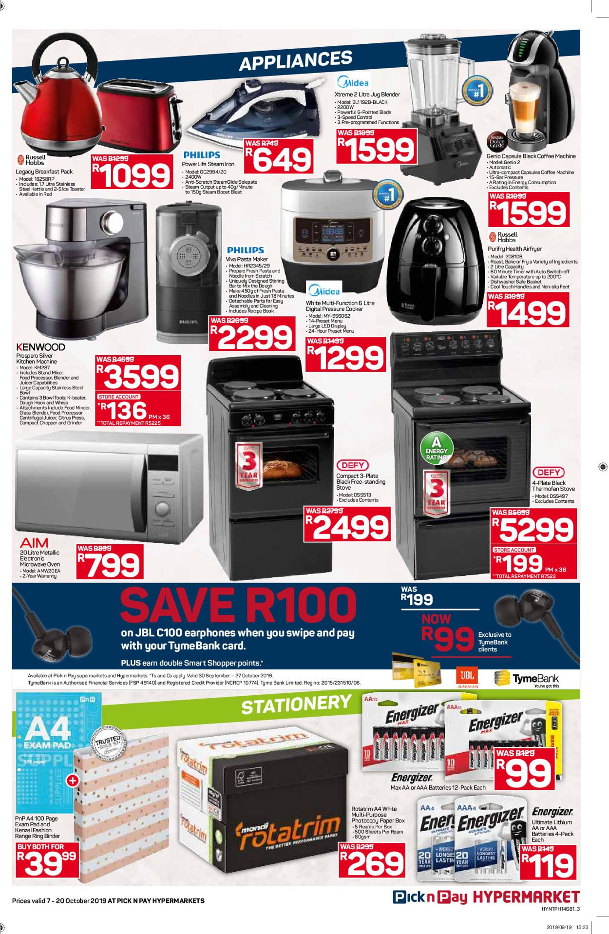 Pick n Pay Catalogue from 2019/10/07