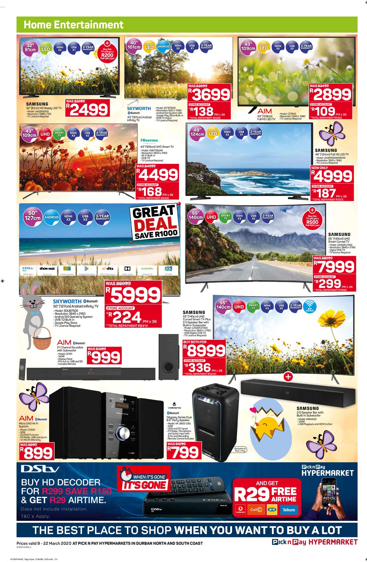 Pick n Pay Catalogue from 2020/03/09
