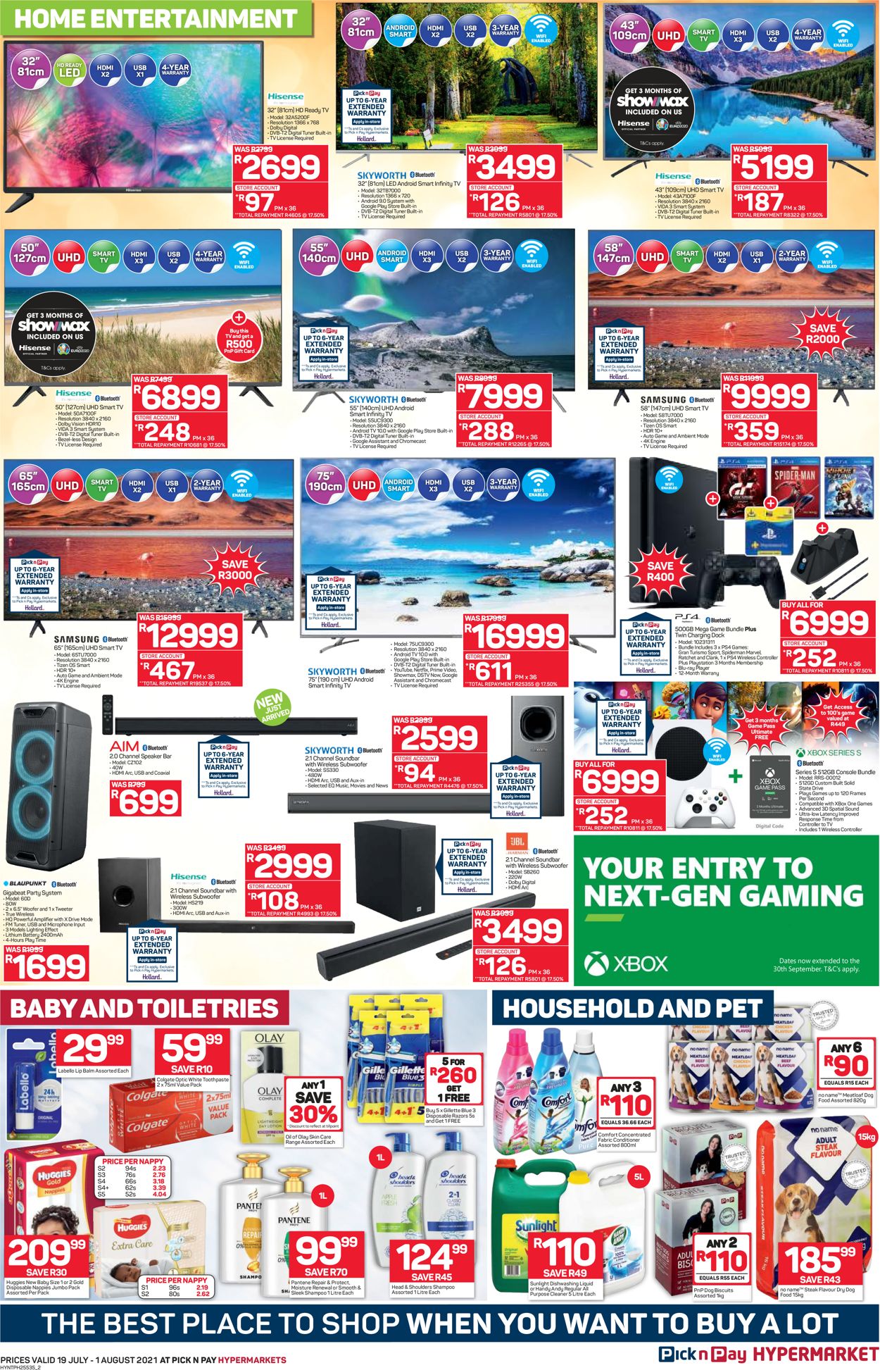 Pick n Pay Catalogue from 2021/07/19