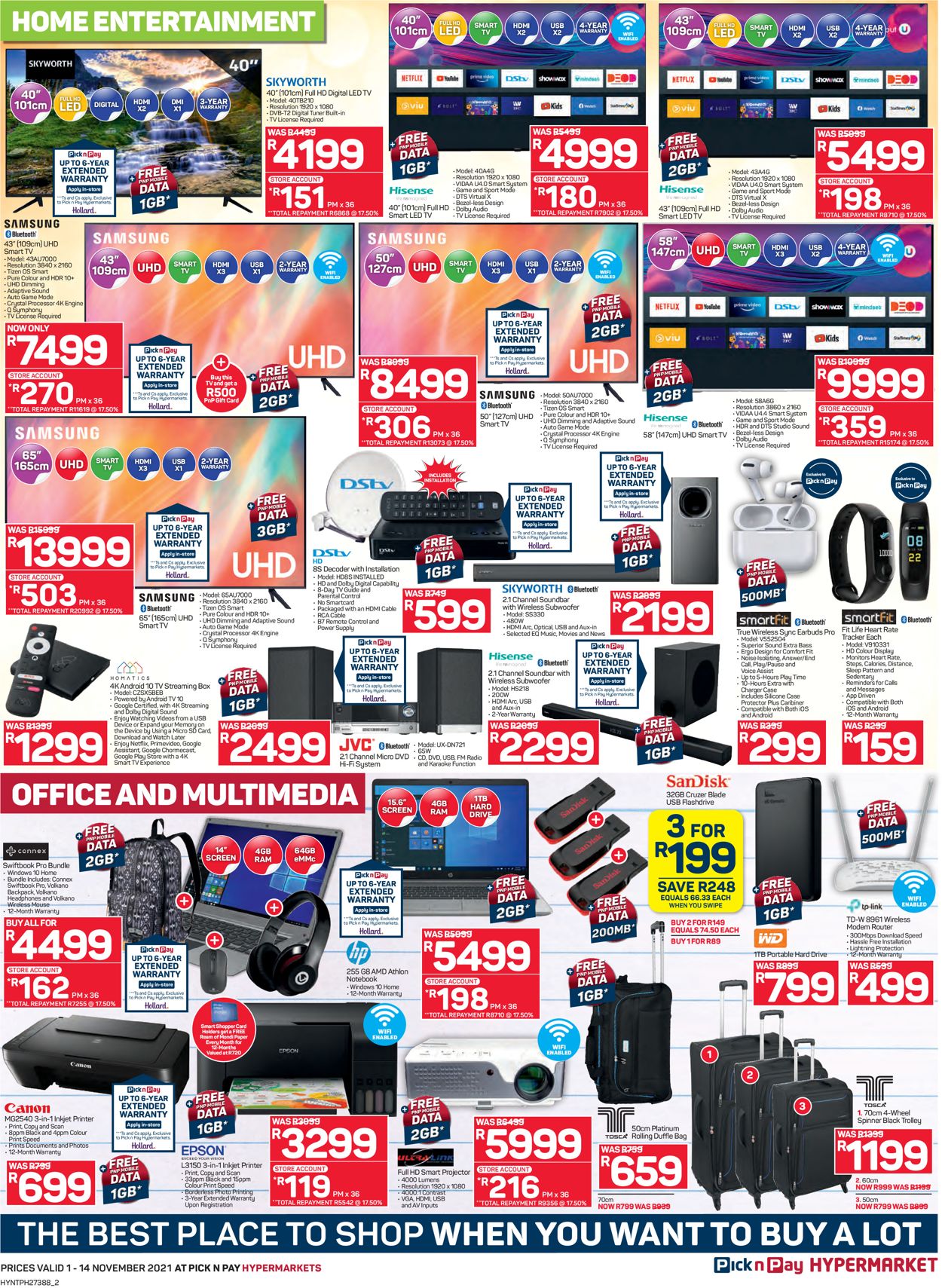 Pick n Pay Catalogue from 2021/11/01