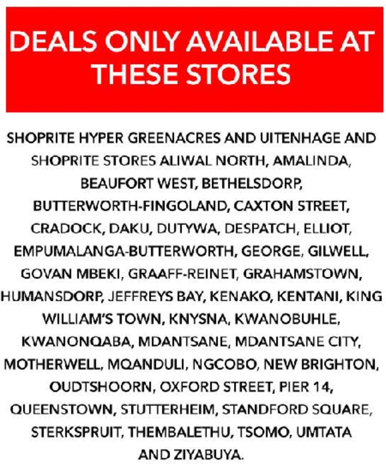 Shoprite Catalogue from 2019/07/17