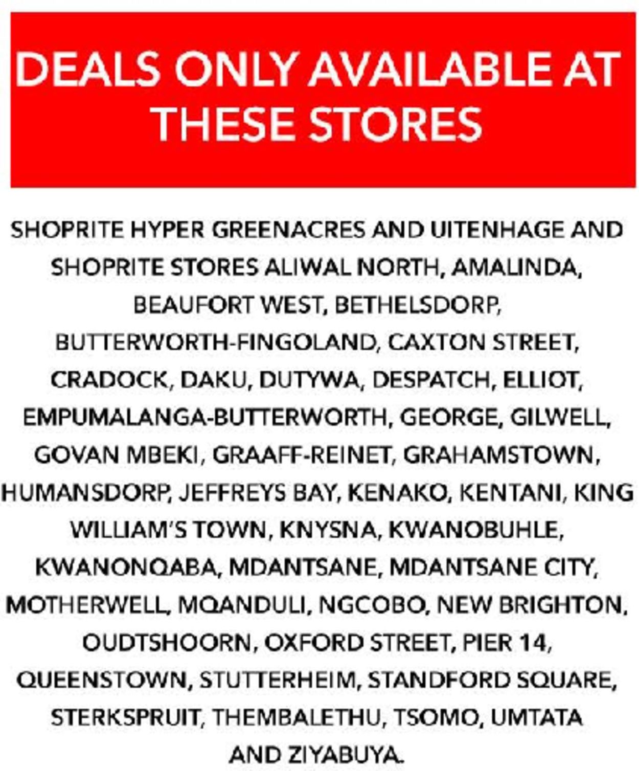 Shoprite Catalogue from 2019/08/12