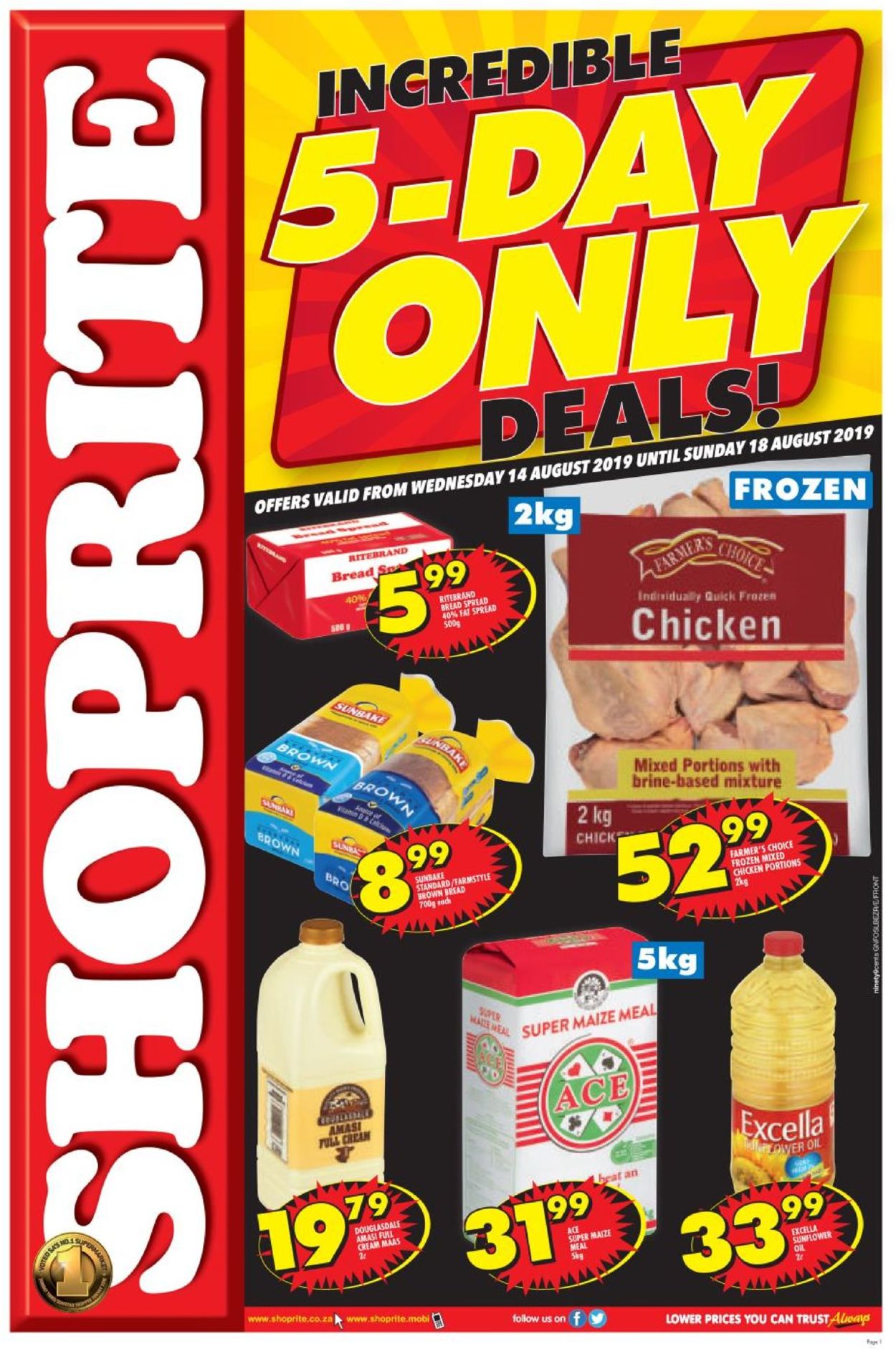 Shoprite Catalogue from 2019/08/14