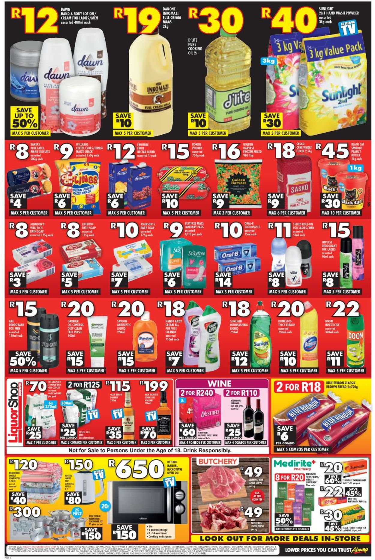 Shoprite BIG RED FRIDAY 2019 Current catalogue 2019/11/15 2019/11