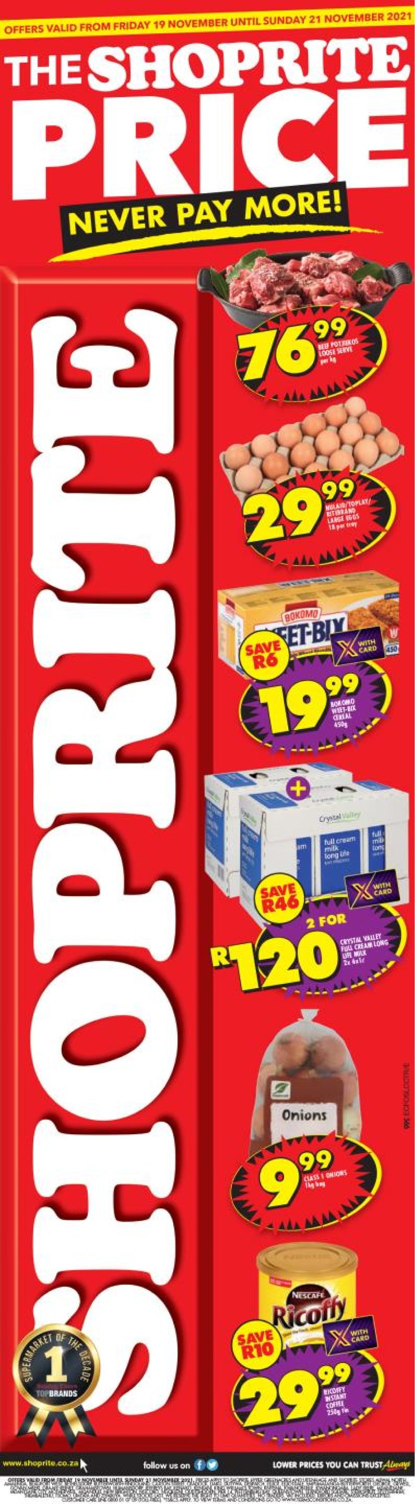 Shoprite Catalogue from 2021/11/19