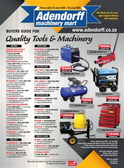 Catalogue Adendorff Machinery Mart from 2020/06/29