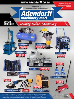 Catalogue Adendorff Machinery Mart from 2020/08/24