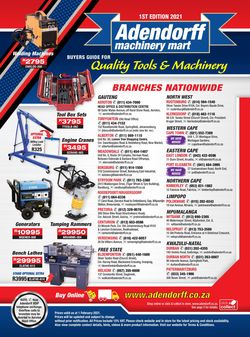 Catalogue Adendorff Machinery Mart from 2021/02/01
