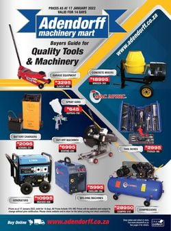 Catalogue Adendorff Machinery Mart from 2022/01/17