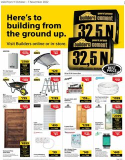 Catalogue Builders Warehouse from 2022/10/11