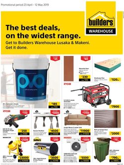 Catalogue Builders Warehouse - Lusaka & Makeni from 2019/04/23