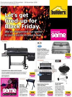 Catalogue Builders Warehouse Black Friday 2019 from 2019/11/22