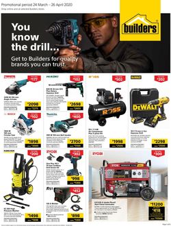 Builders Warehouse Catalogue from 2020/03/24