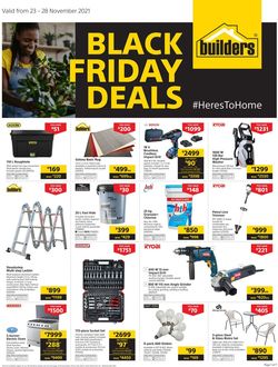 Catalogue Builders Warehouse BLACK WEEK 2021 from 2021/11/23