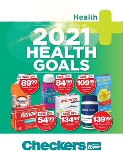 Catalogue Checkers Health Goals 2021 from 2021/01/22