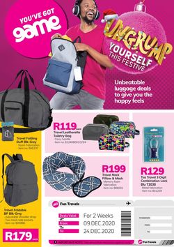 Catalogue Game Luggage Deals 2020 from 2020/12/09