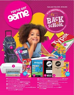 Catalogue Game Back To School from 2020/12/15