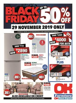 Catalogue OK Furniture Black Friday 2019 from 2019/11/29