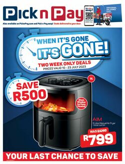 Catalogue Pick n Pay from 2023/07/10