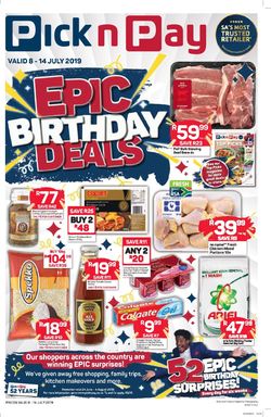 Catalogue Pick n Pay from 2019/07/08