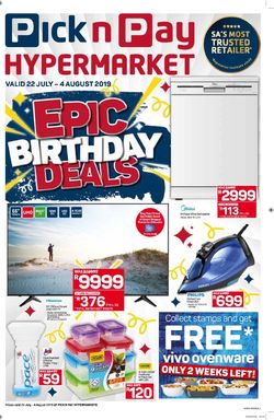 Catalogue Pick n Pay from 2019/07/22