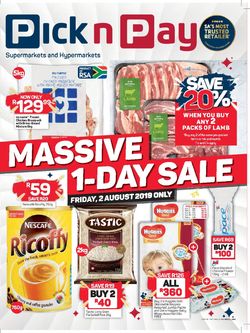 Catalogue Pick n Pay from 2019/08/02