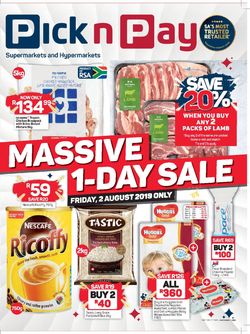 Catalogue Pick n Pay from 2019/08/02