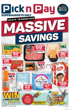 Catalogue Pick n Pay from 2019/08/12