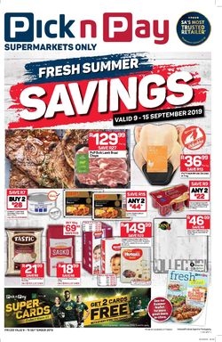 Catalogue Pick n Pay from 2019/09/09