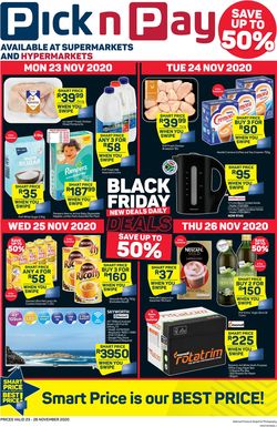 Catalogue Pick n Pay Black Friday 2020 from 2020/11/23