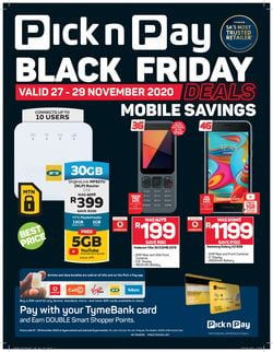 Catalogue Pick n Pay Black Friday 2020 from 2020/11/27