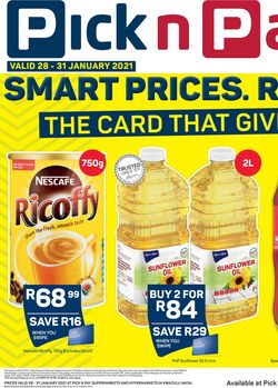 Catalogue Pick n Pay from 2021/01/28