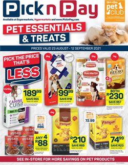 Catalogue Pick n Pay from 2021/08/23