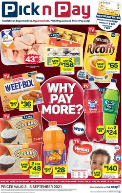 Catalogue Pick n Pay from 2021/09/03