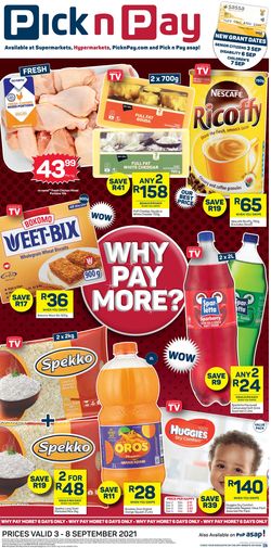 Catalogue Pick n Pay from 2021/09/03