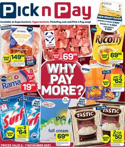 Pick n Pay Catalogue from 2021/11/02