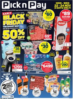 Catalogue Pick n Pay BLACK FRIDAY 2021 from 2021/11/22
