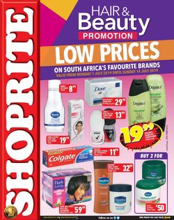 Catalogue Shoprite from 2019/07/01