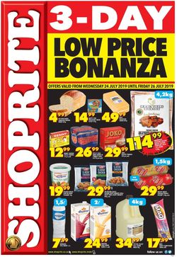Catalogue Shoprite from 2019/07/24