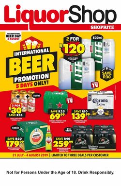 Catalogue Shoprite from 2019/07/31