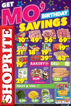 Catalogue Shoprite from 2019/09/04