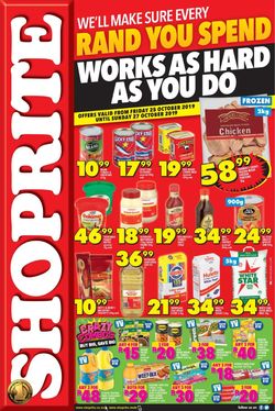 Catalogue Shoprite from 2019/10/25