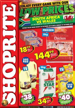 Catalogue Shoprite from 2019/10/25