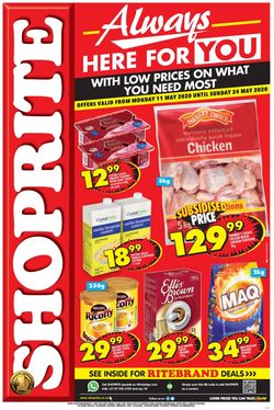 Catalogue Shoprite from 2020/05/11