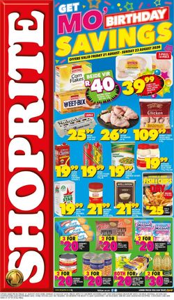 Catalogue Shoprite from 2020/08/21